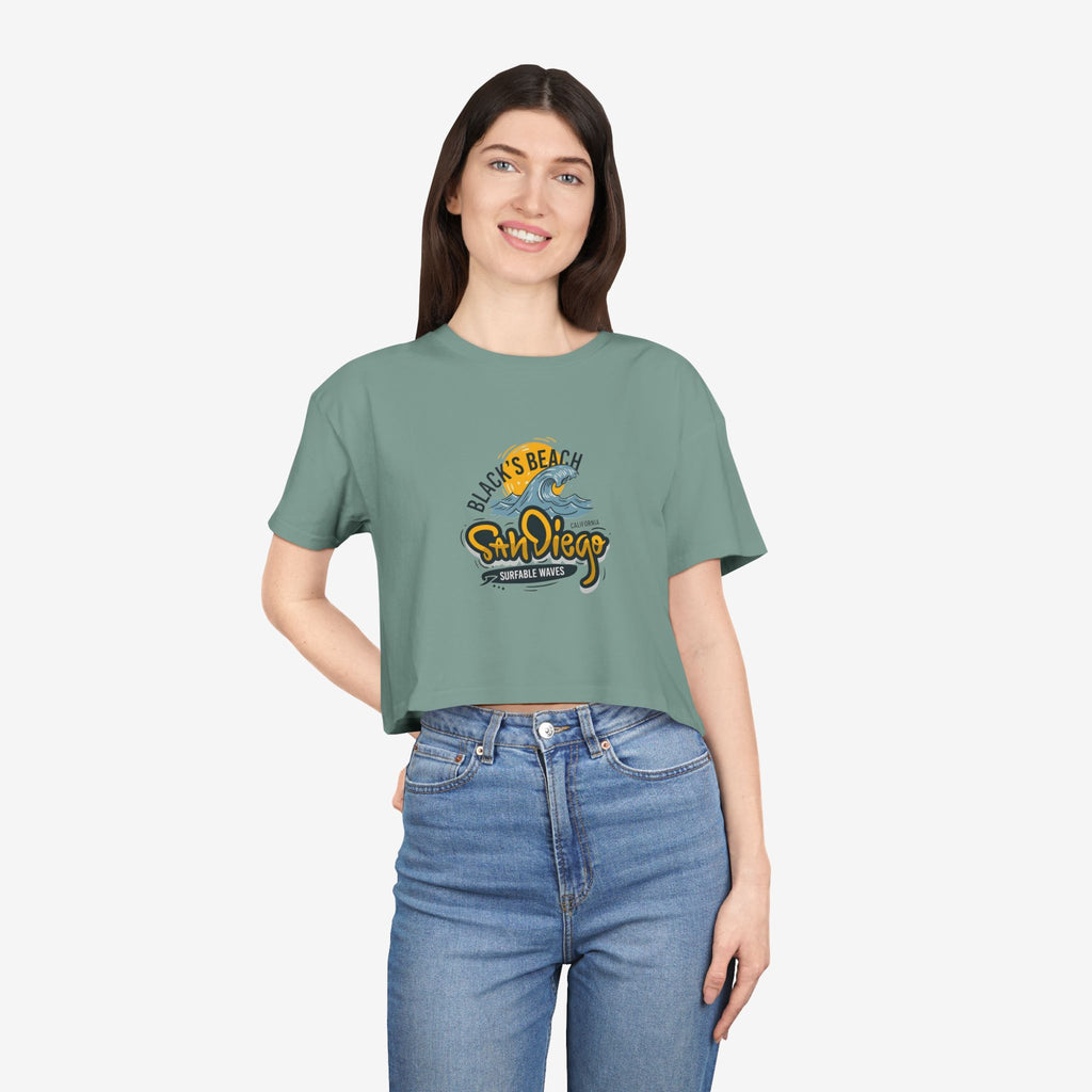 Beach Vibes Crop Tee