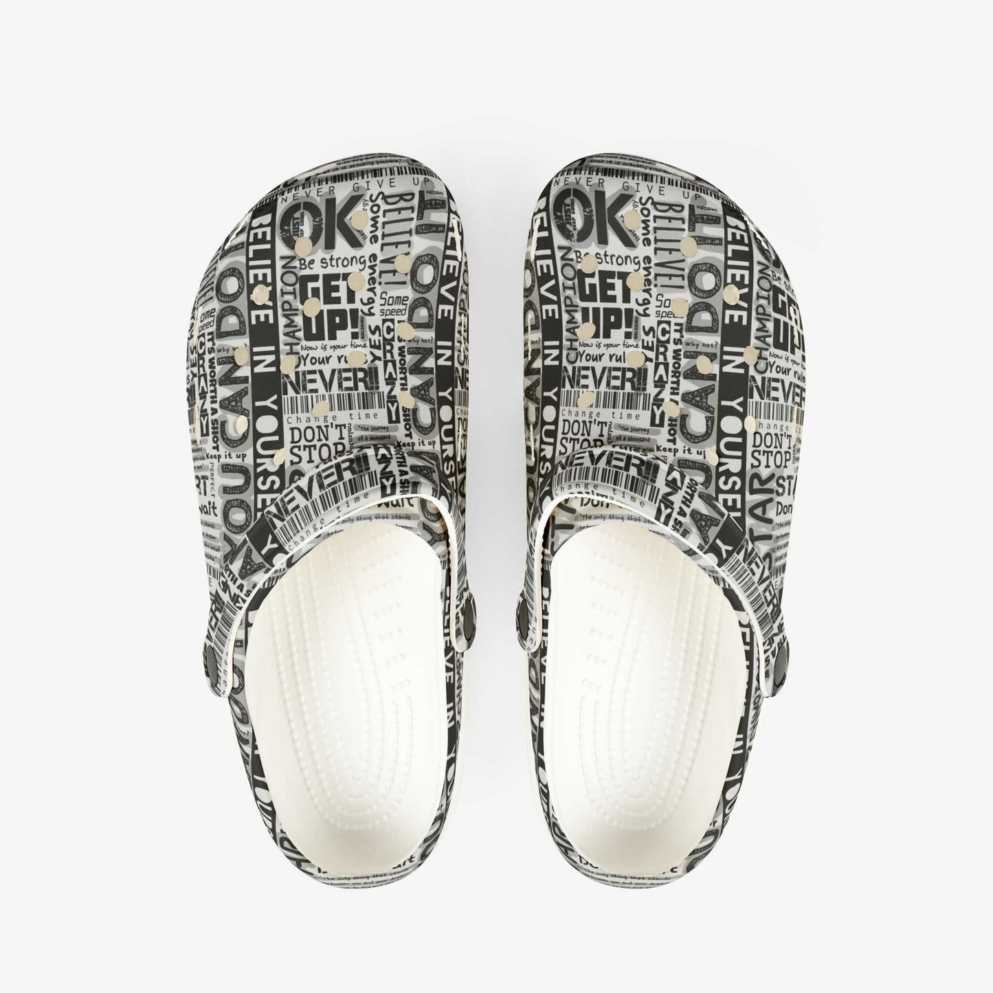 Motivational EVA Foam Rubber Shoes - Comfort & Inspiration for Every Step