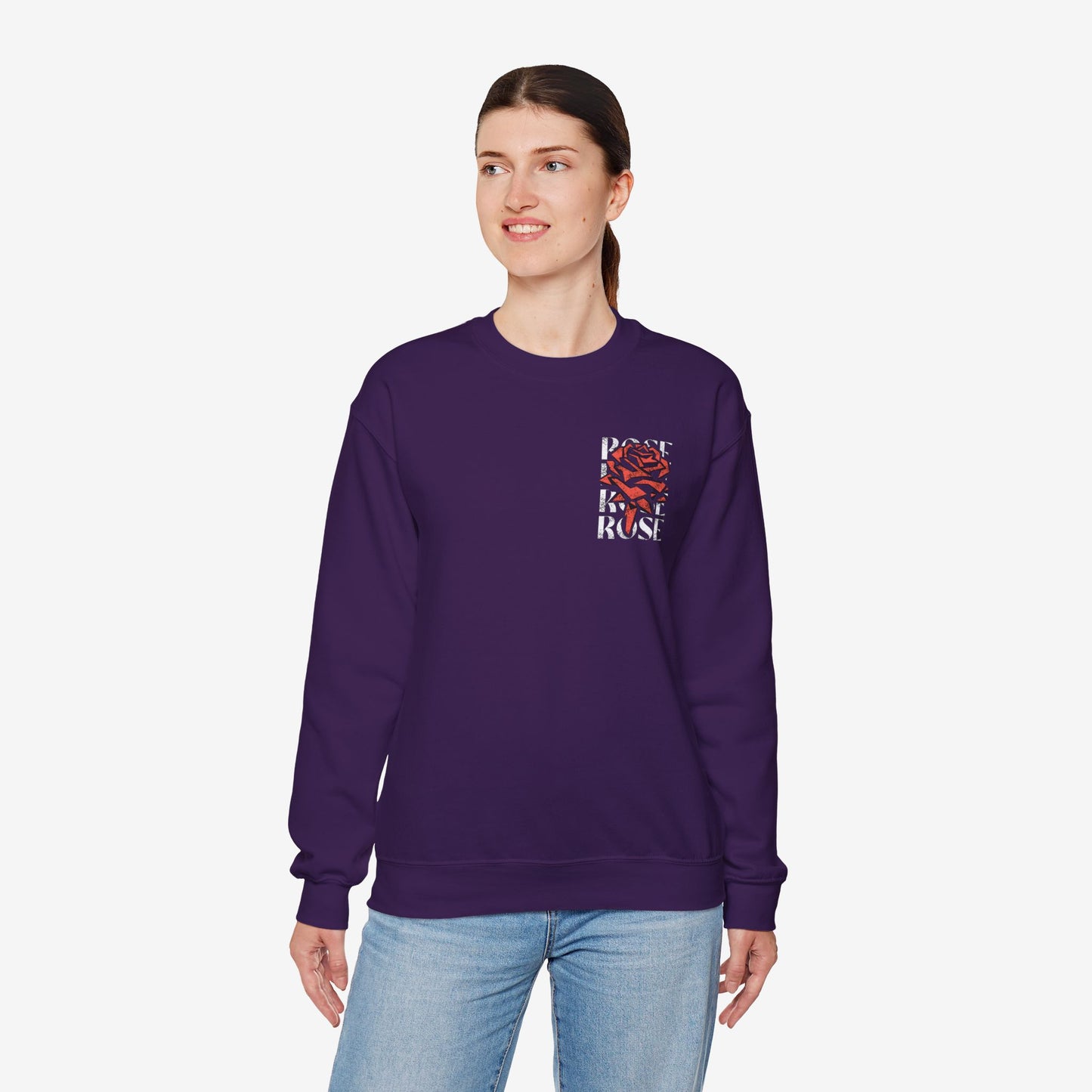 Rose Graphic Unisex Crewneck Sweatshirt