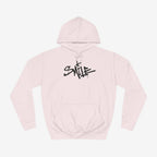 Smile Custom Hoodie Design Baby Pink XS 