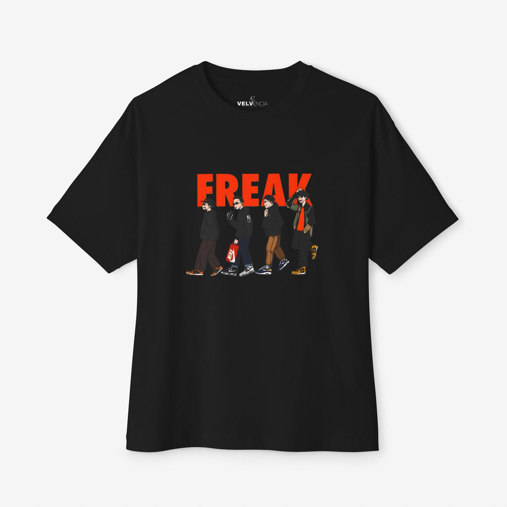 Freak Graphic Unisex Oversized Boxy Tee - Trendy Streetwear Style