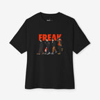 Freak Graphic Unisex Oversized Boxy Tee - Trendy Streetwear Style