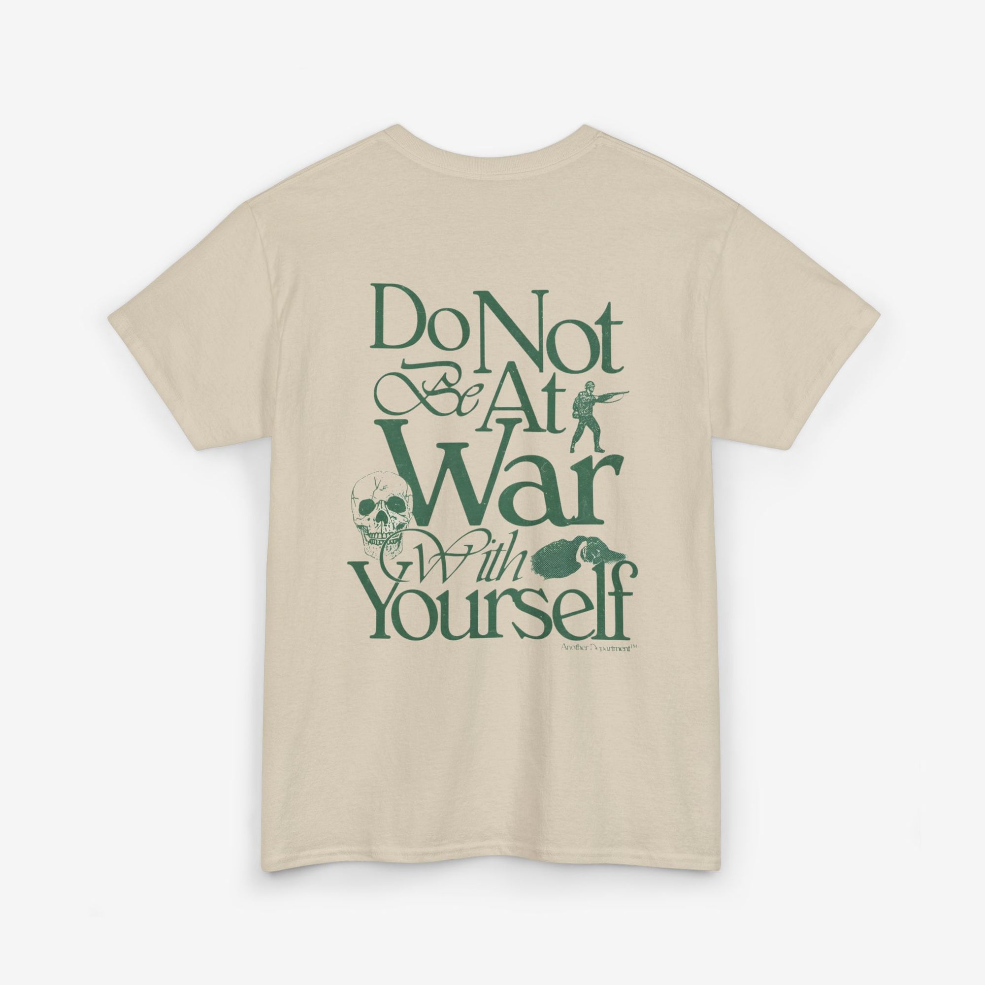 Unisex Heavy Cotton Tee - 'Do Not War With Yourself' Graphic Shirt