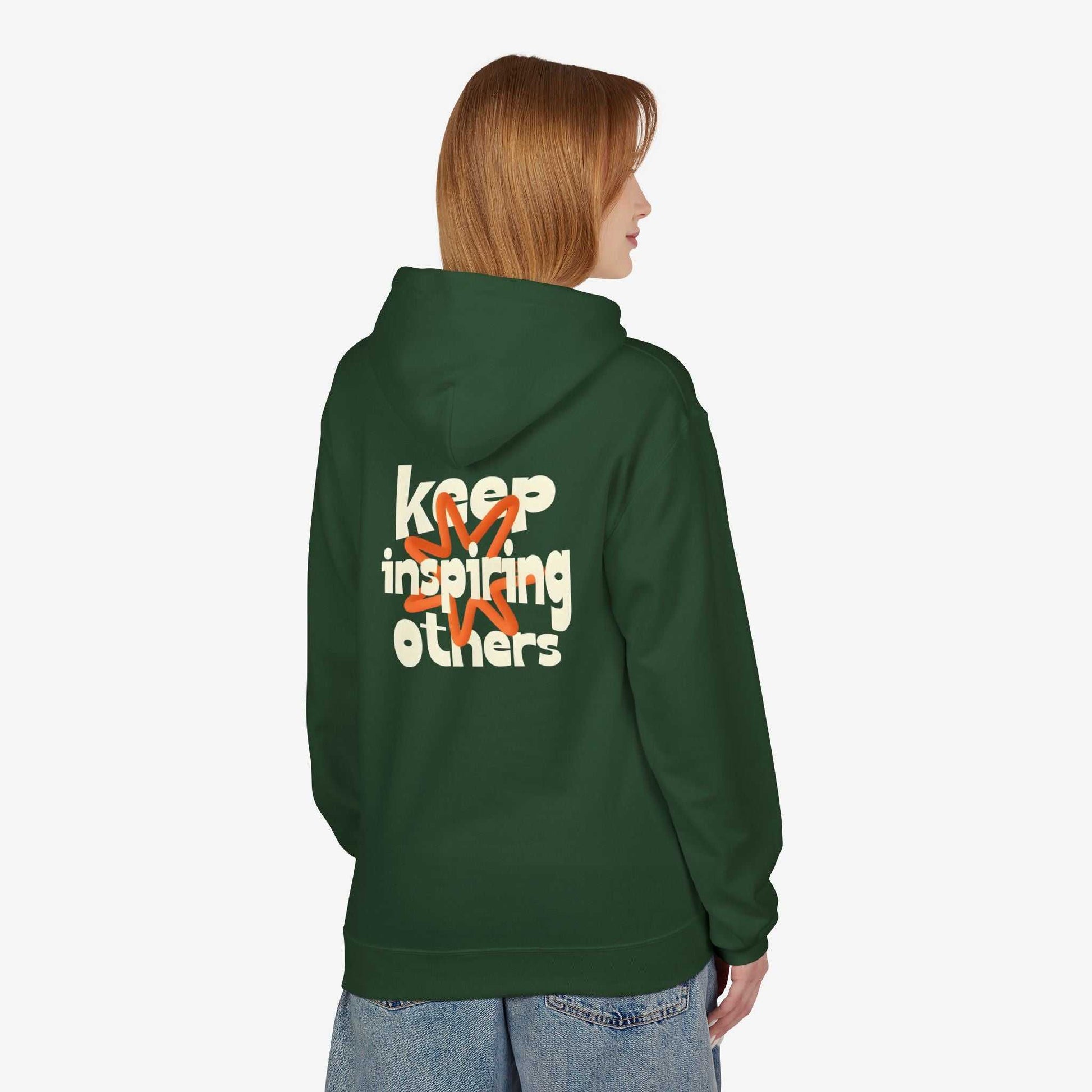 Inspirational Hoodie | Keep Inspiring Others | Unisex Midweight Fleece