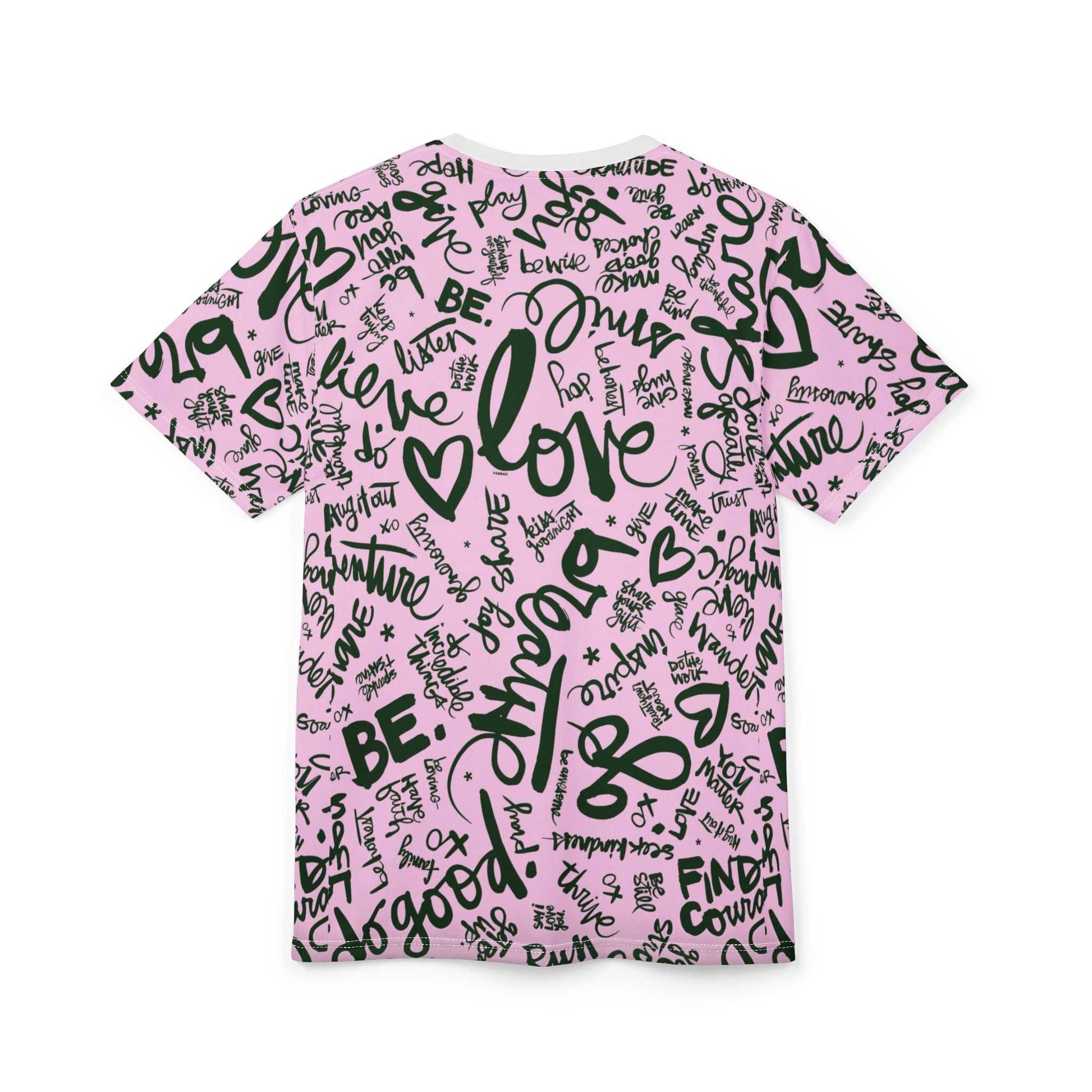 Love & Gratitude Unisex Cut & Sew Tee - Positive Vibes Shirt
