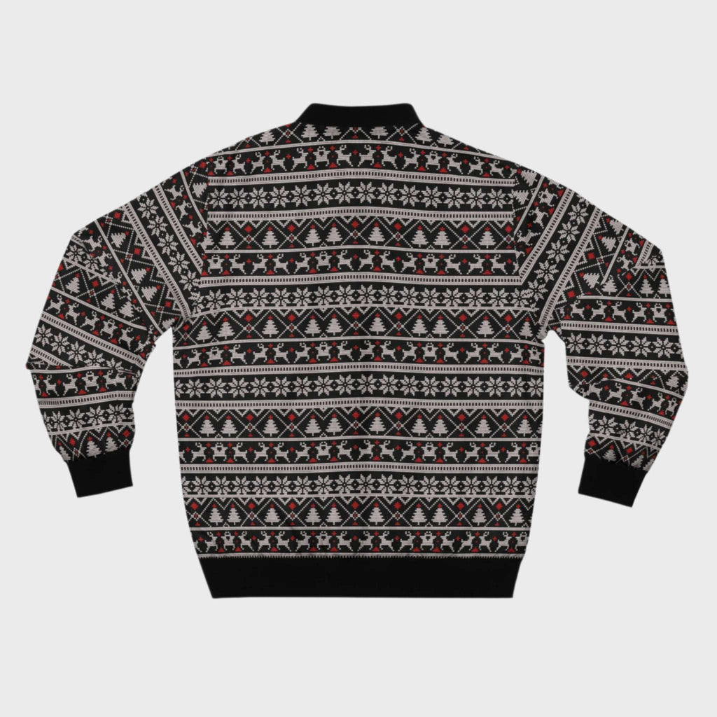 Men's Bomber Jacket Christmas Design 
