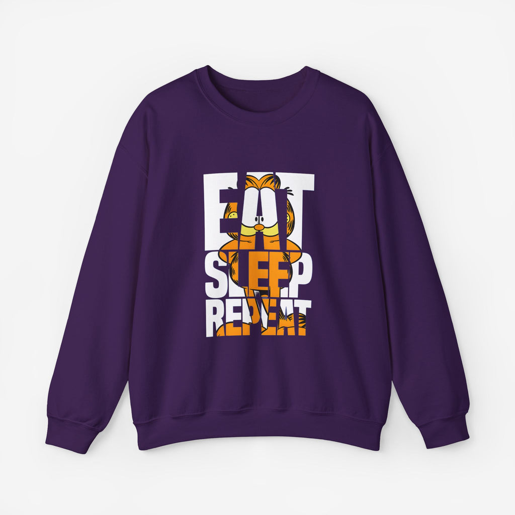 EAT SLEEP REPEAT Sweatshirt Purple S 
