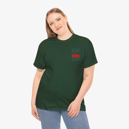 Inspirational Unisex Heavy Cotton Tee - 'Hope' Graphic Shirt