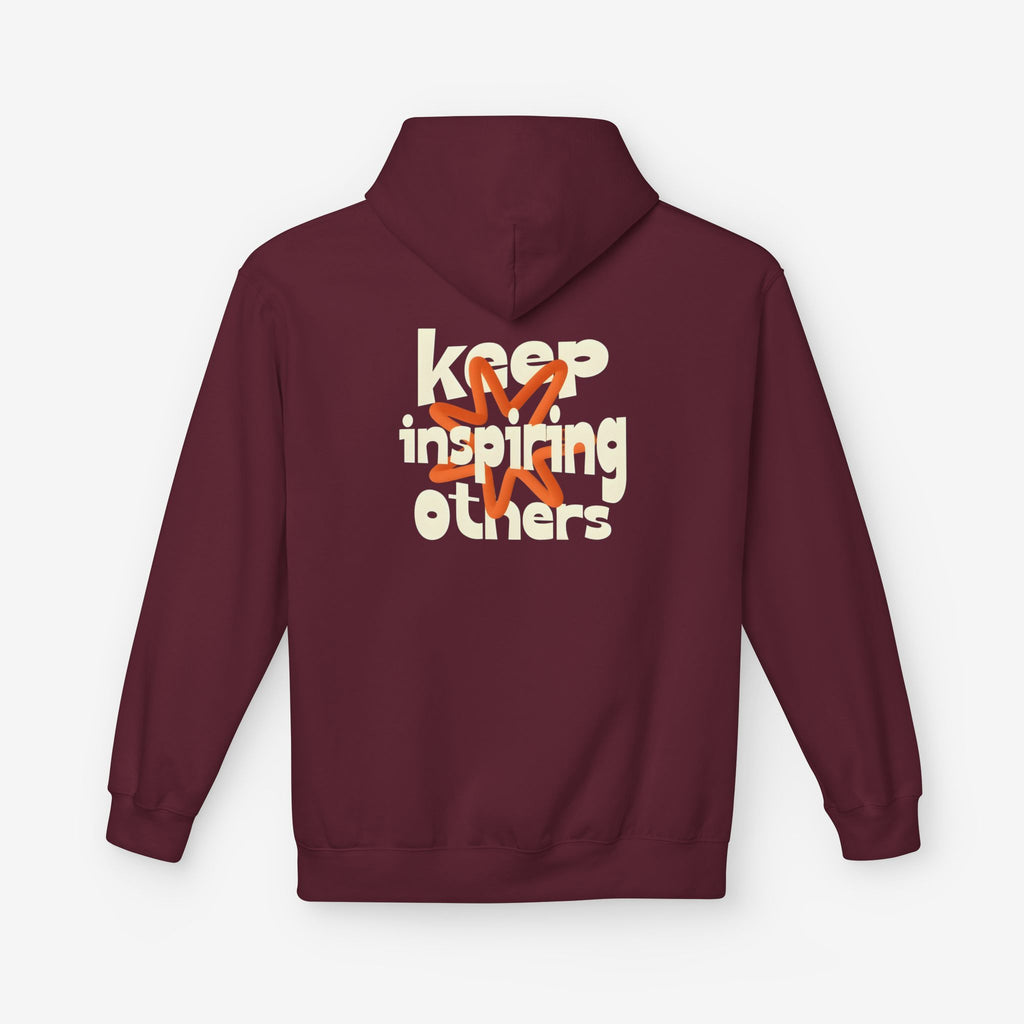 Inspirational Hoodie | Keep Inspiring Others | Unisex Midweight Fleece
