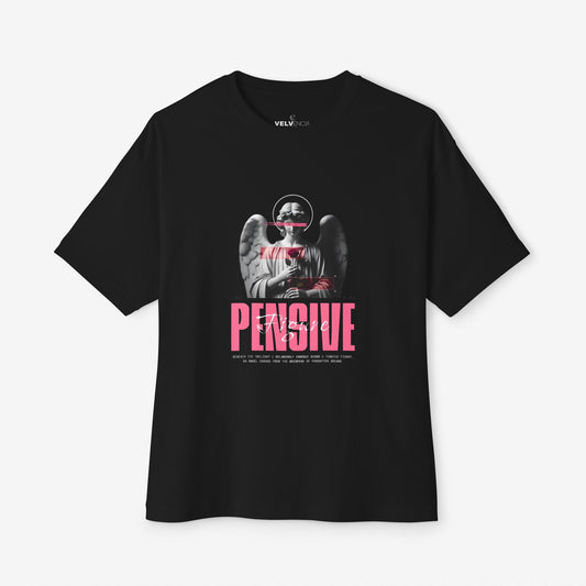 Oversized Tee - "Hold Pistol" Graphic T-Shirt