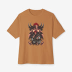 Anime graphics Oversized Tshirt CottonCrew neckDTG