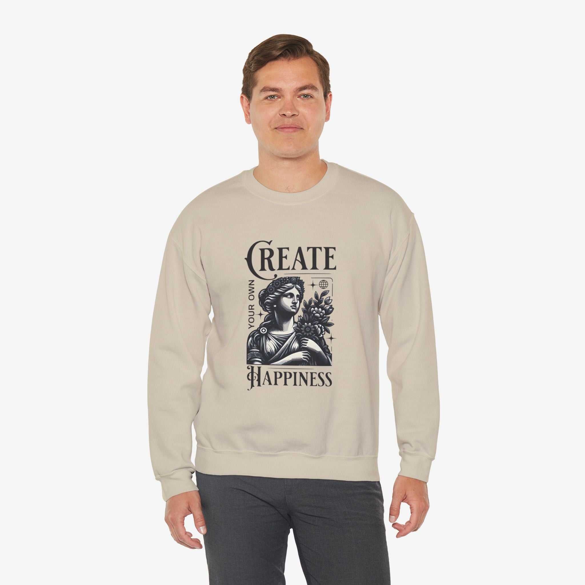 Create Happiness Unisex Crewneck Sweatshirt
