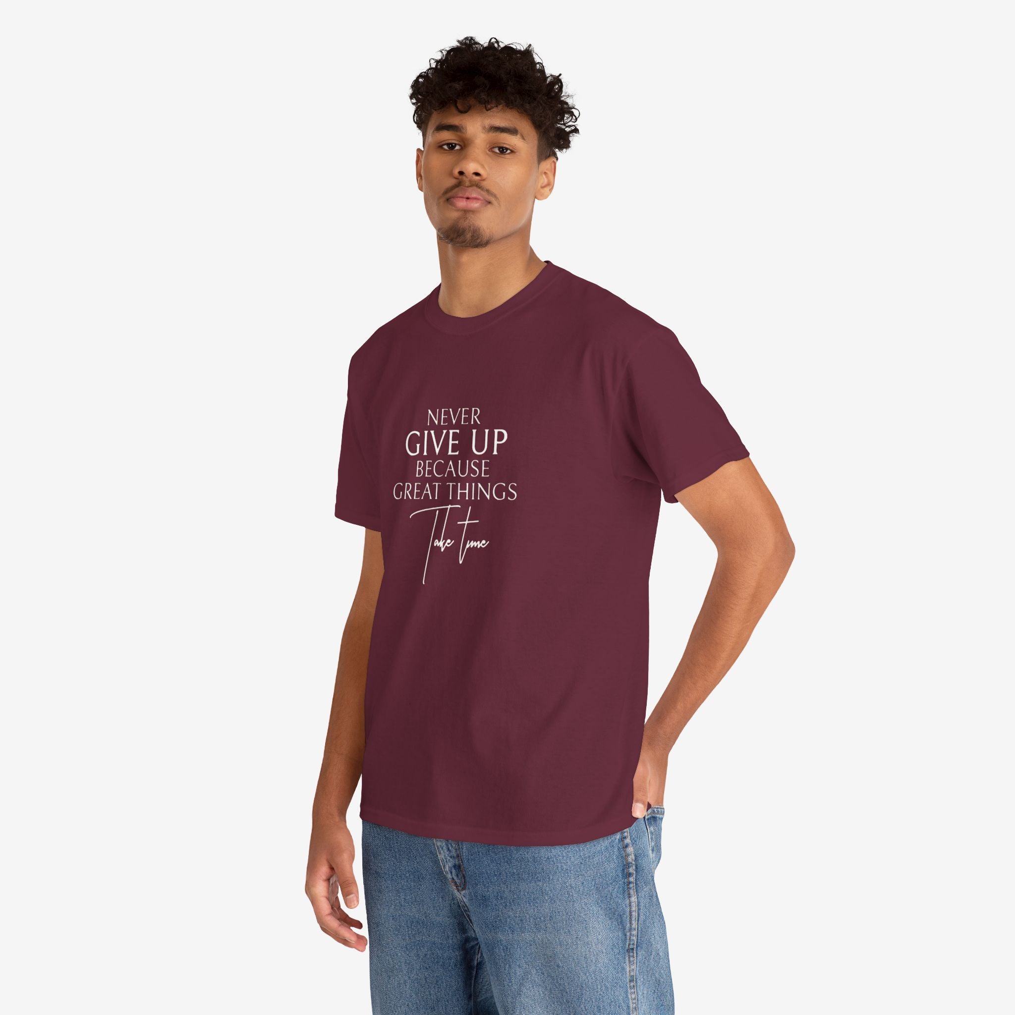 Never Give Up Inspirational T-Shirt