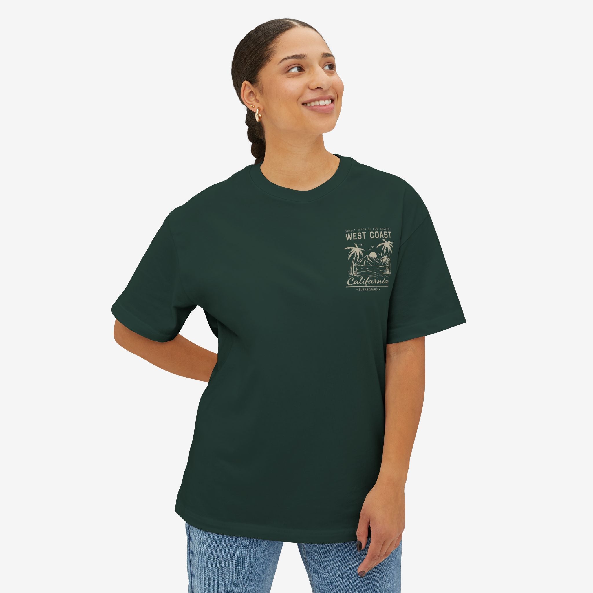 West Coast Sunrise Oversized Tee