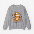 Tiger Cartoon Sweatshirt Sport Grey S 