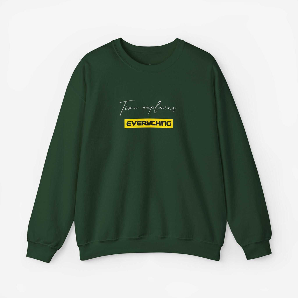 Unisex Crewneck Sweatshirt - "Time Explains Everything"