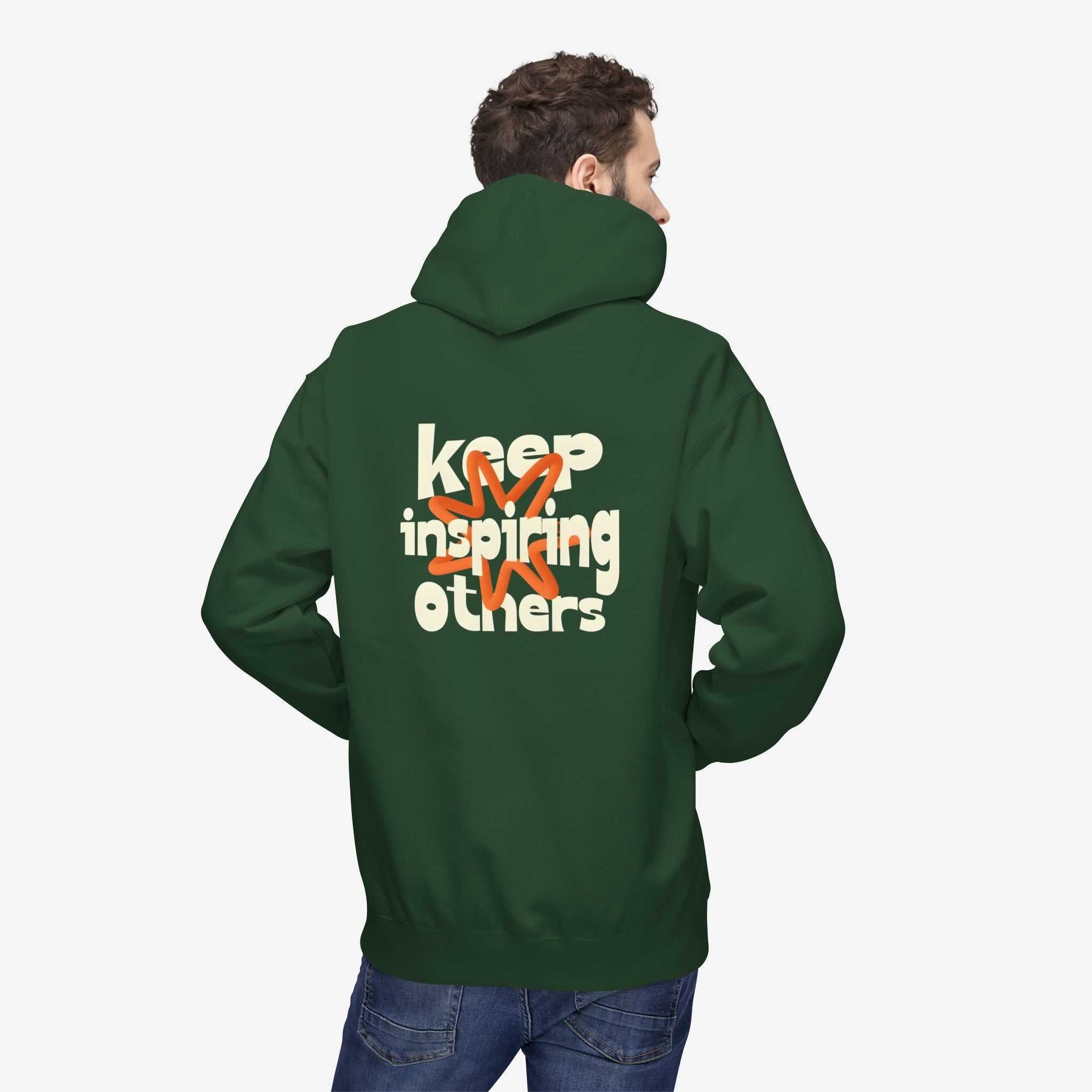 Inspirational Hoodie | Keep Inspiring Others | Unisex Midweight Fleece