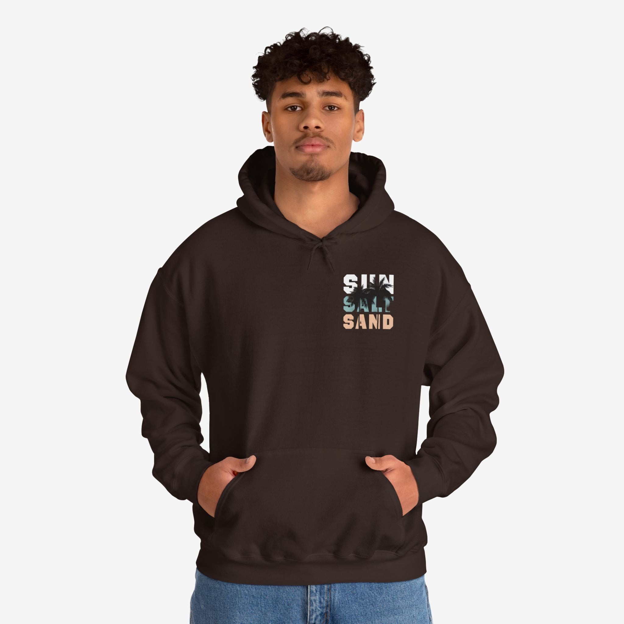 Santa Monica Surf Hoodie with Palm Tree Design