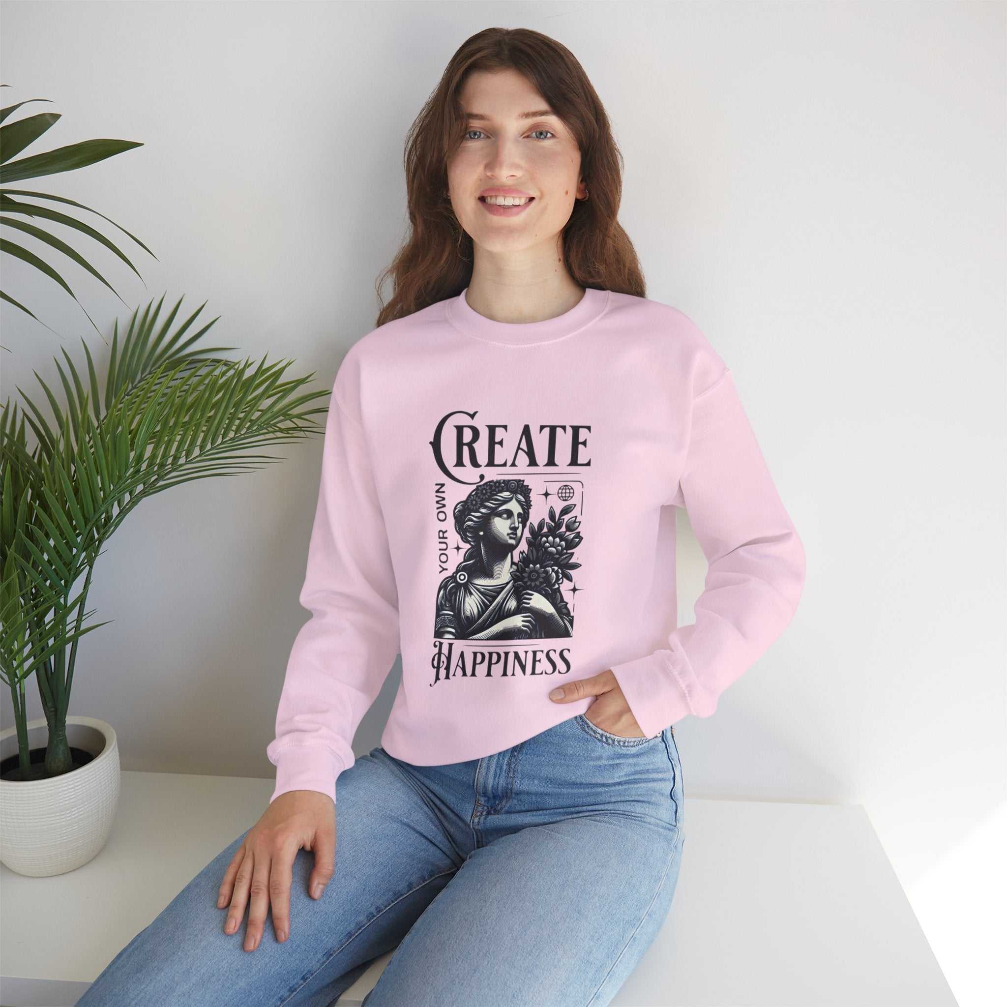 Create Happiness Unisex Crewneck Sweatshirt
