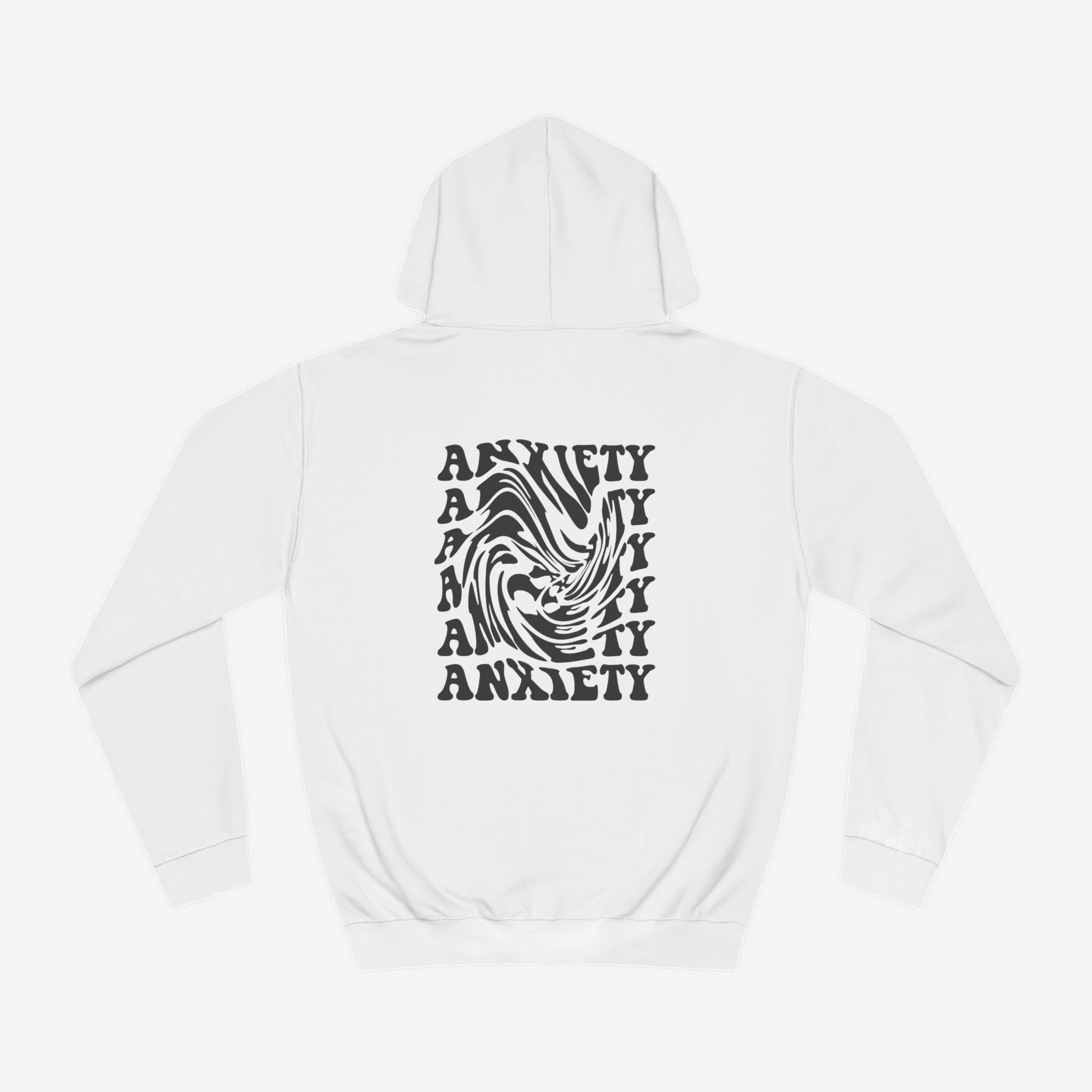 Unisex Anxiety Print Hoodie - Comfortable and Stylish for Mindfulness