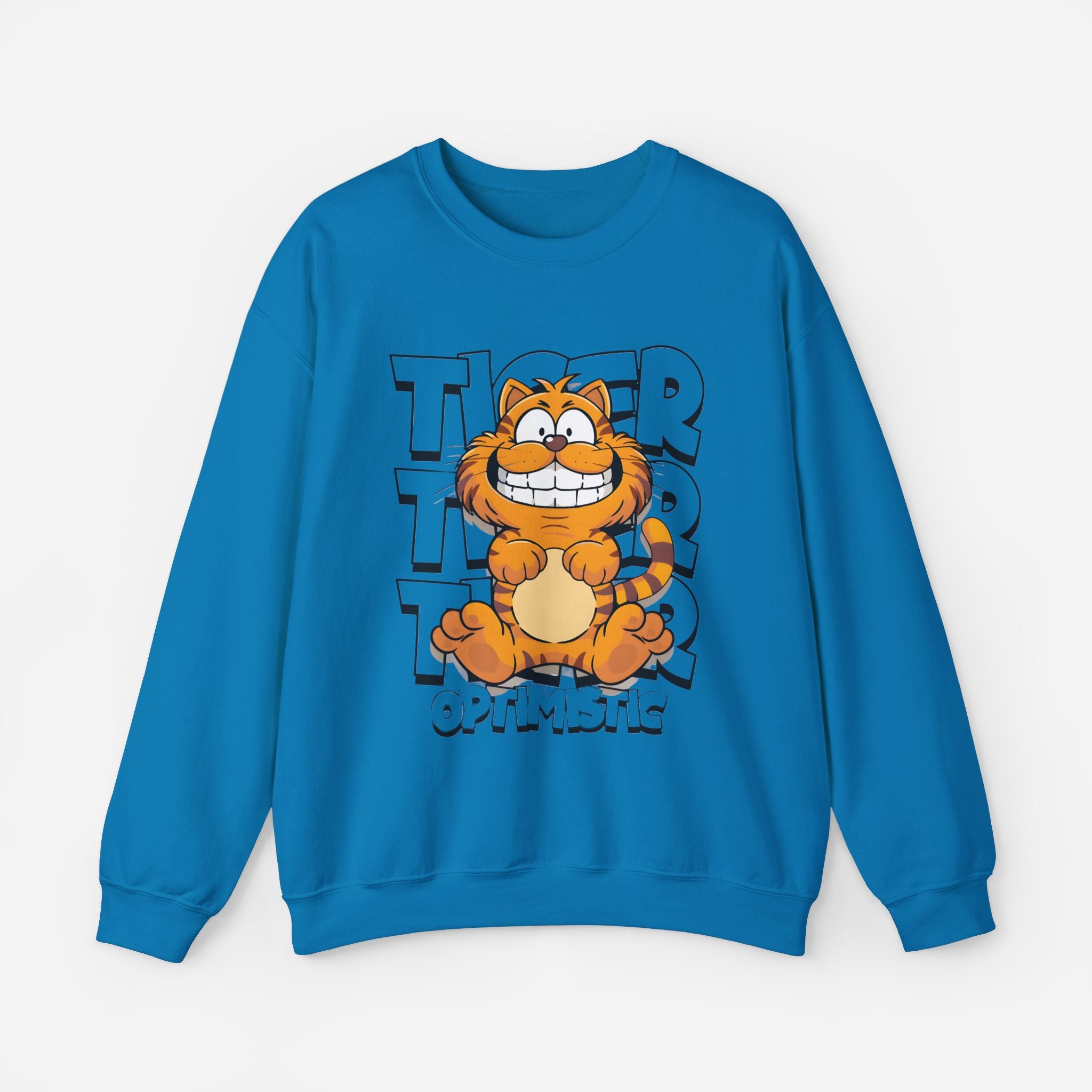 Tiger Cartoon Sweatshirt Sapphire S 