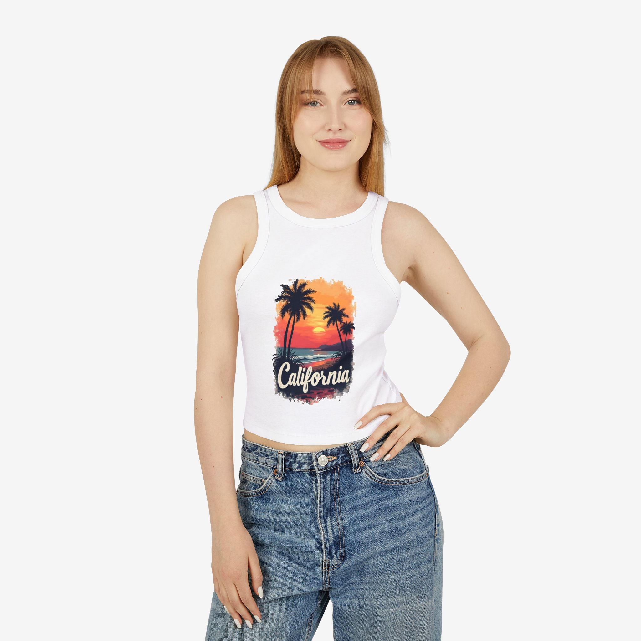 California Sunset Racer Tank Top
