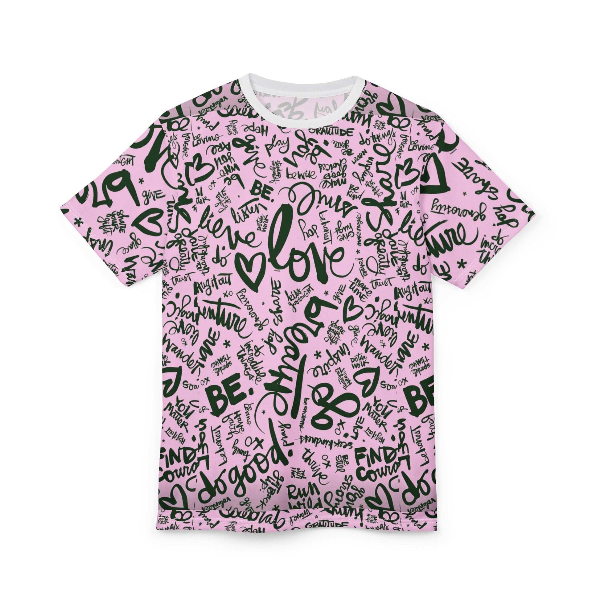 Love & Gratitude Unisex Cut & Sew Tee - Positive Vibes Shirt