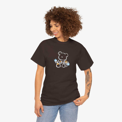 Cute Teddy Bear Graphic Unisex Heavy Cotton Tee
