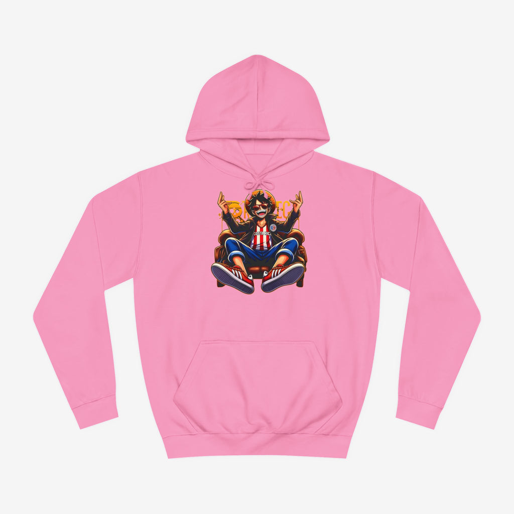 One Piece Luffy Custom Hoodie Candyfloss Pink XS 