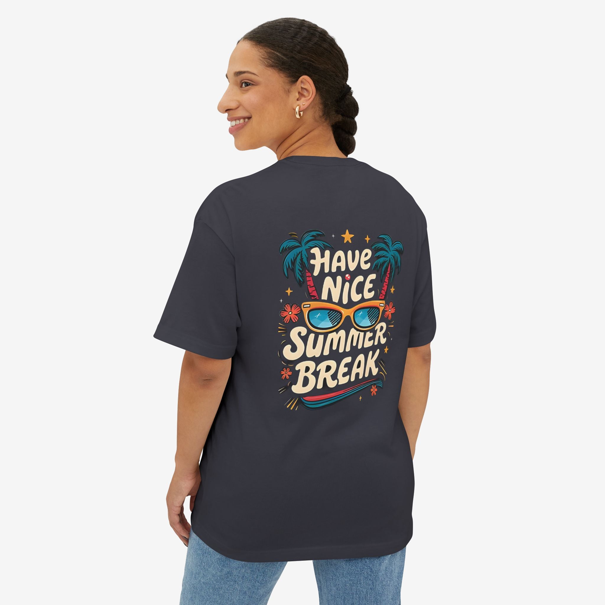 Oversized Boxy Tee - Summer Break Vibes