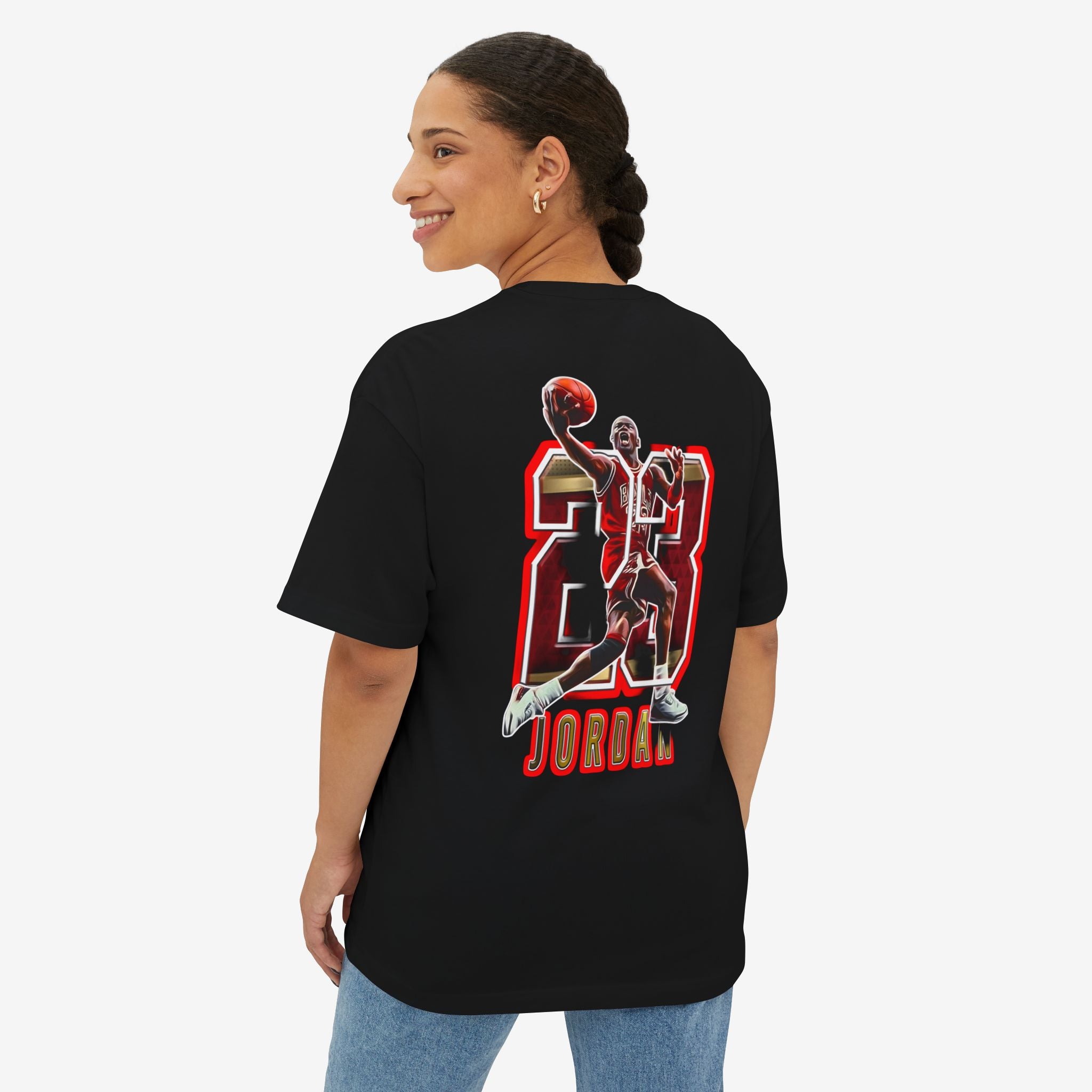Unisex Oversized Boxy Tee - Retro Jordan 23 Graphic Tee