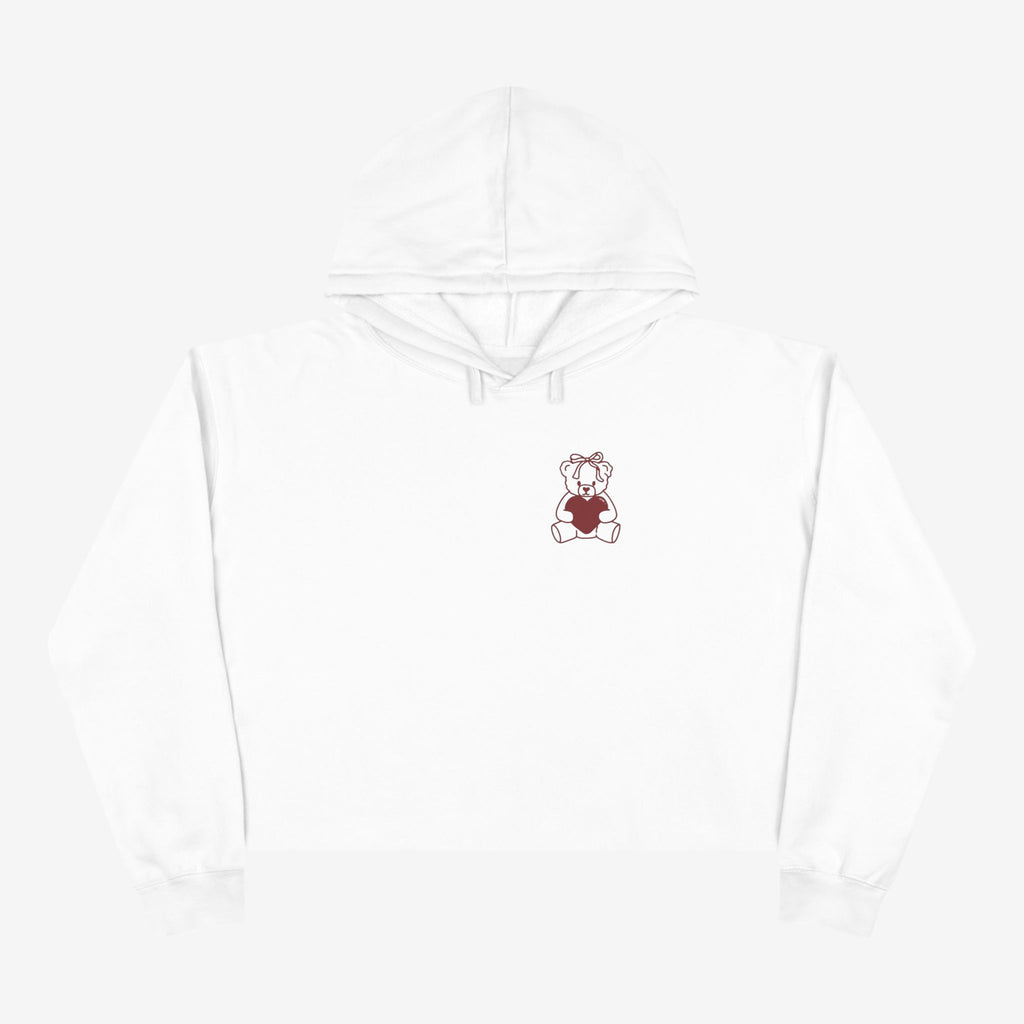 Love Teddy Crop Hoodie