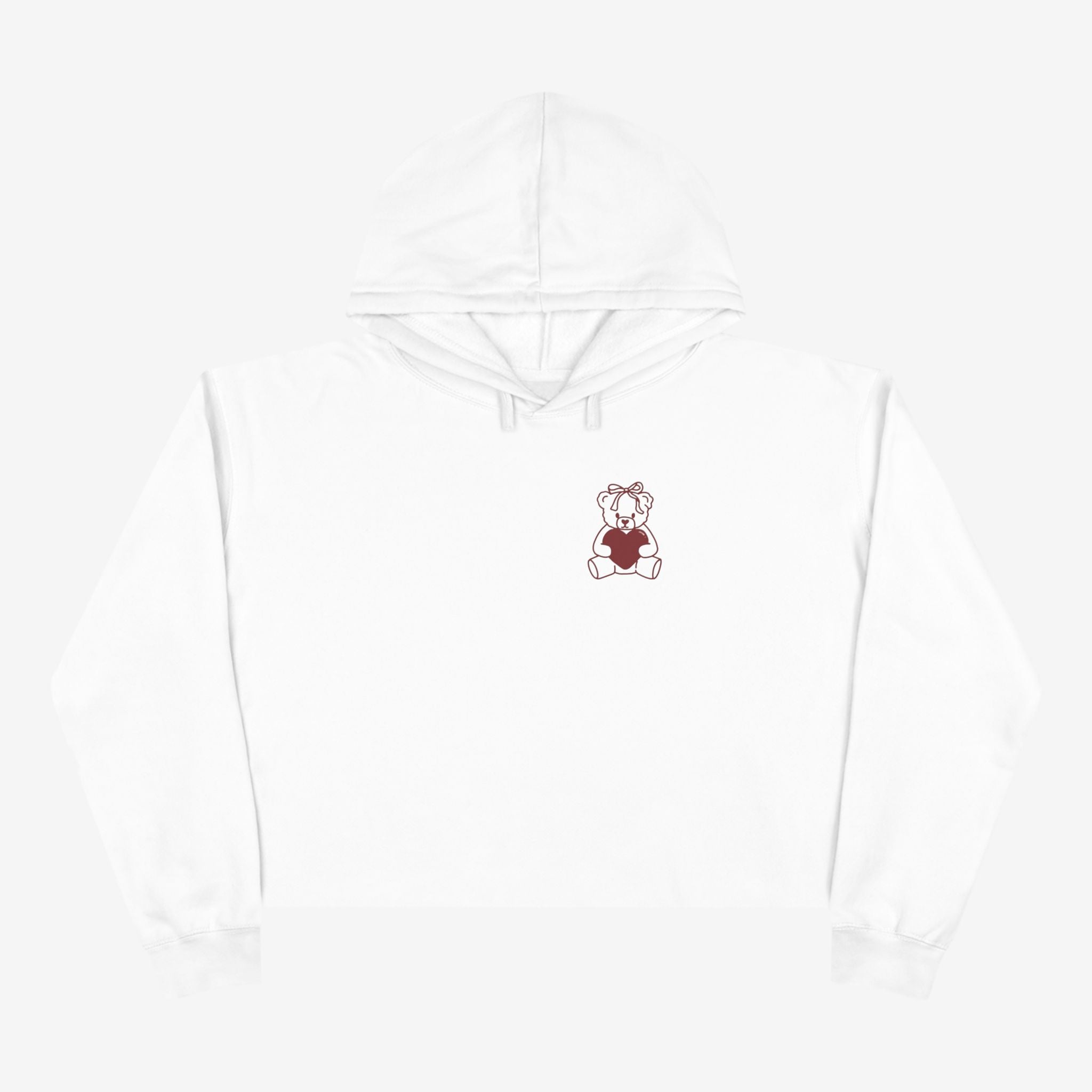 Love Teddy Crop Hoodie