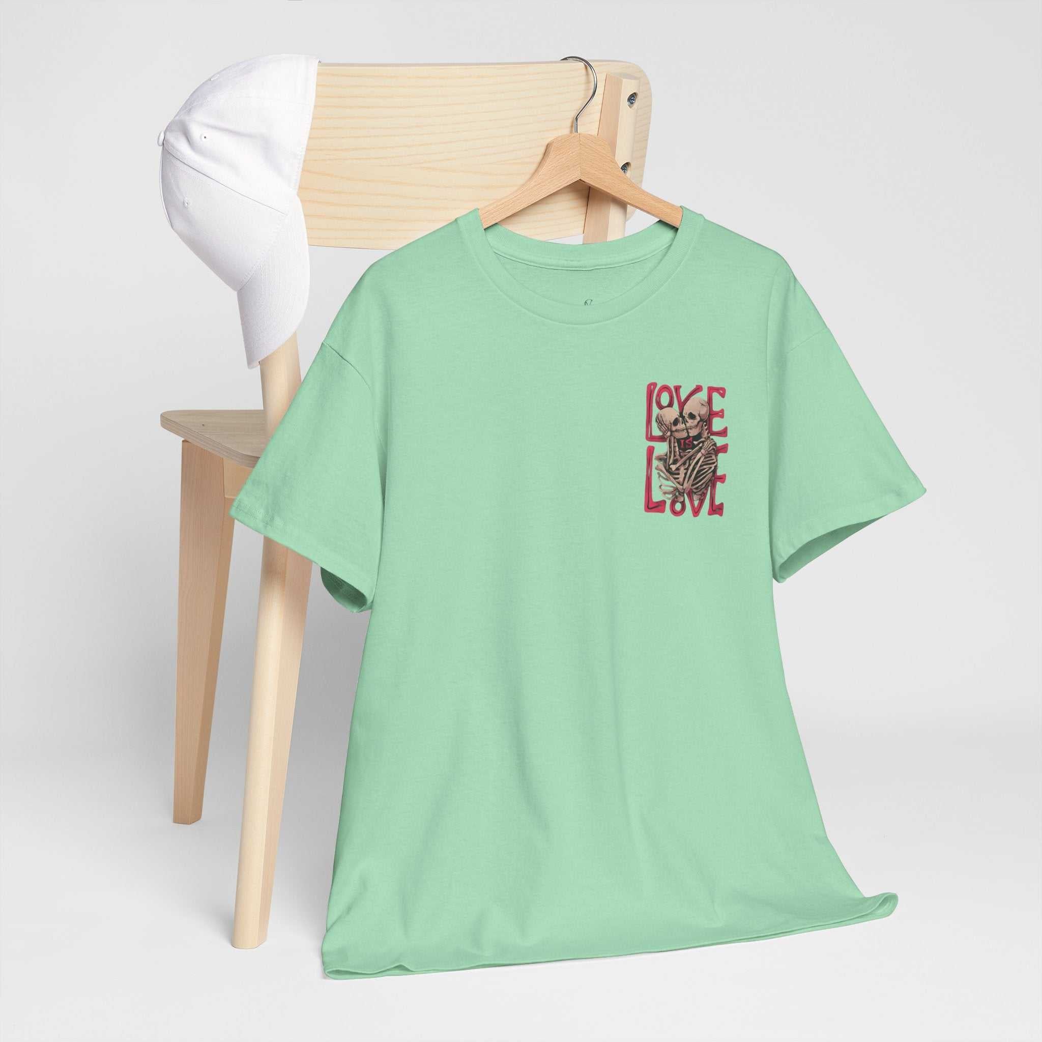 Skeleton Love Unisex Heavy Cotton Tee - Embrace Diversity and Celebrate Love