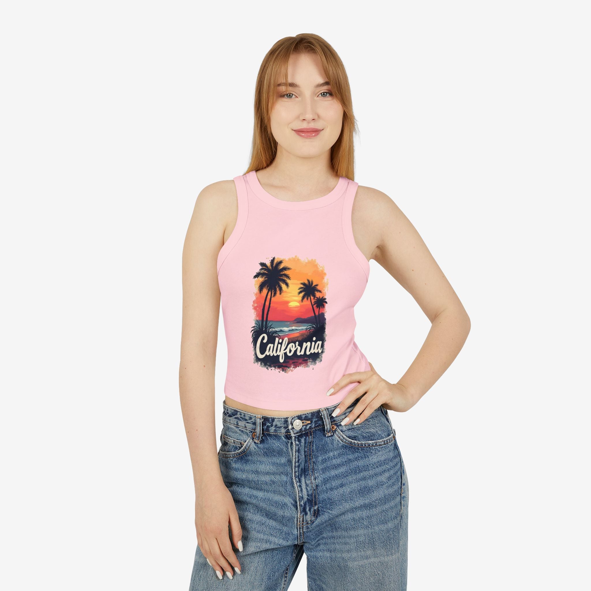 California Sunset Racer Tank Top