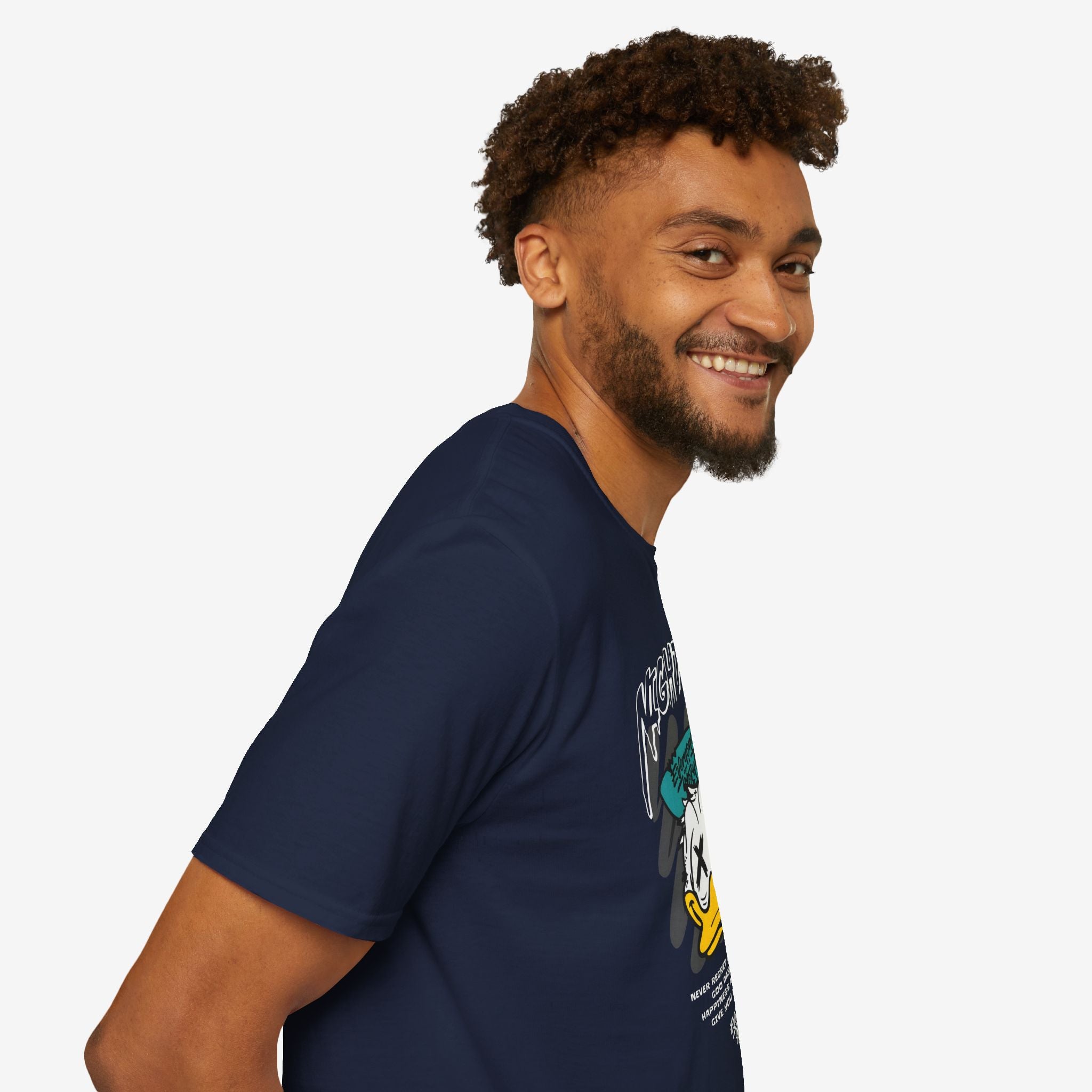Nightmare Donald Duck Unisex Softstyle T-Shirt - Bold Graphic Tee for Fans