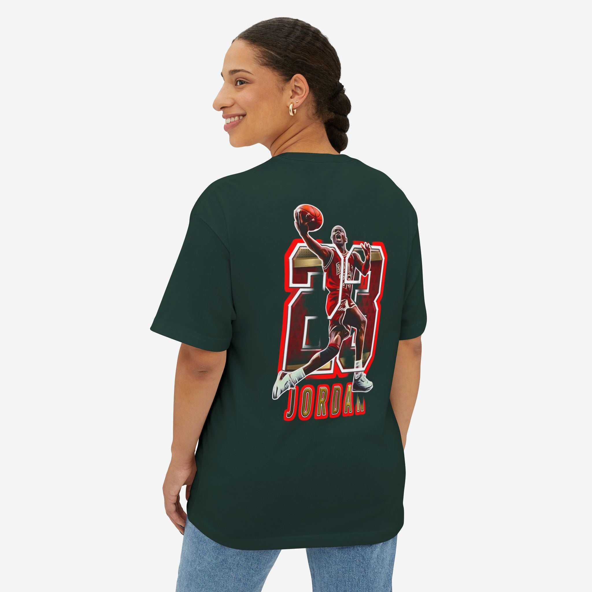 Unisex Oversized Boxy Tee - Retro Jordan 23 Graphic Tee