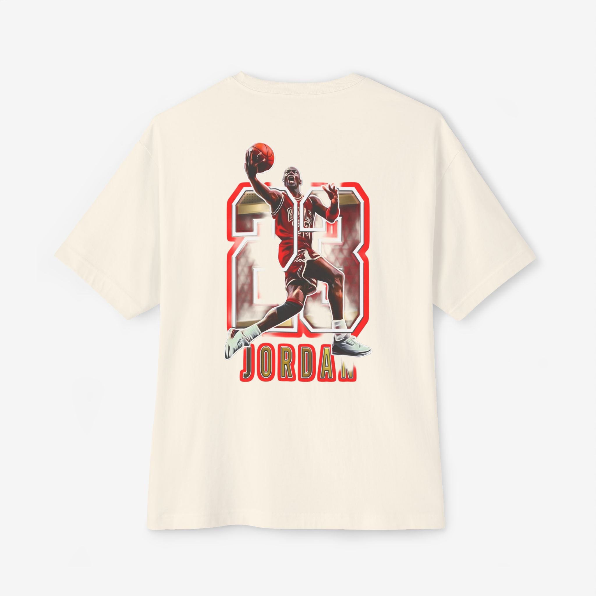Unisex Oversized Boxy Tee - Retro Jordan 23 Graphic Tee