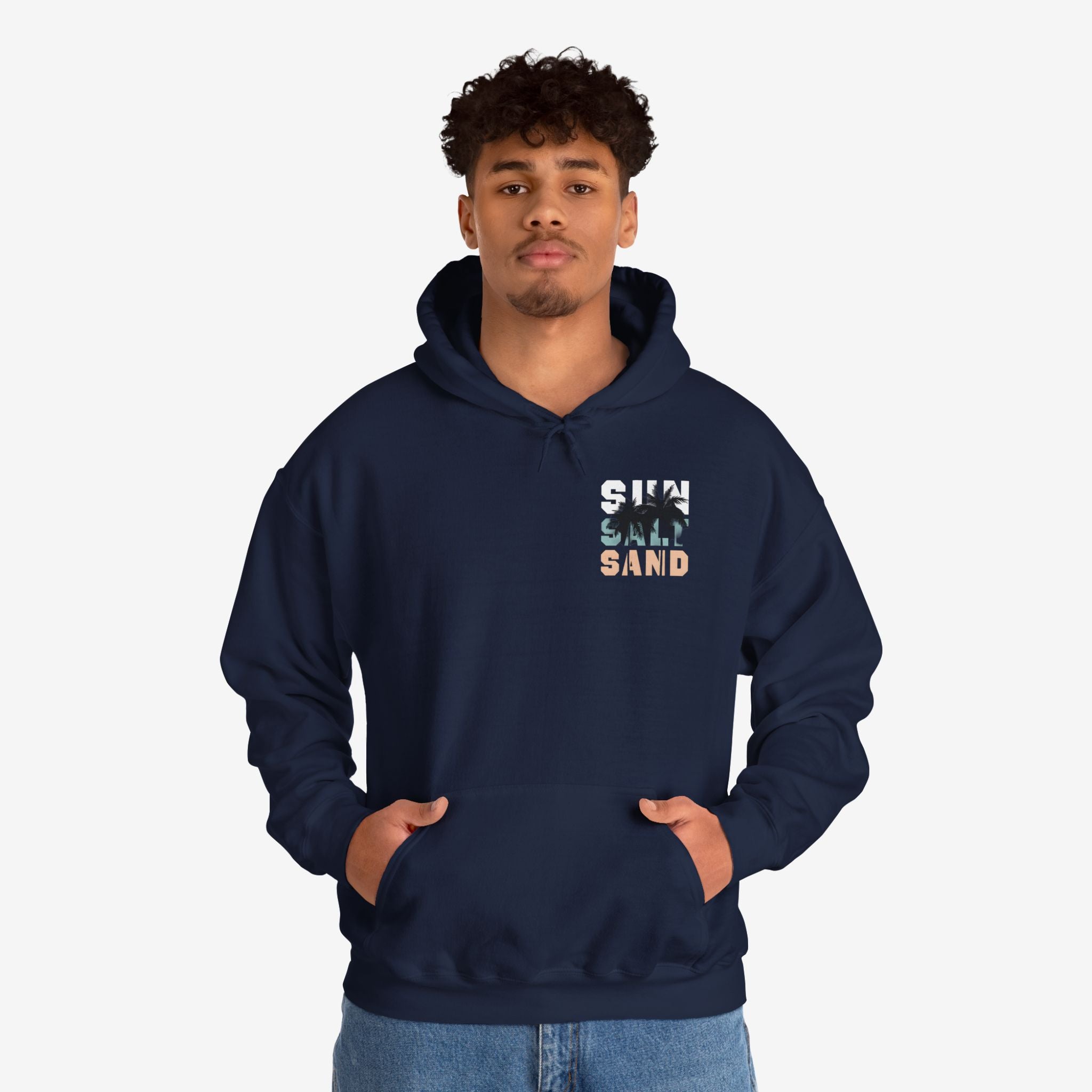 Santa Monica Surf Hoodie with Palm Tree Design