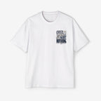 Men's Heavy Oversized Tee - "Overthinking Solves Nothing" Graphic Shirt