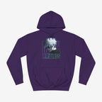 Anime Graphic Hoodie Purple XS 