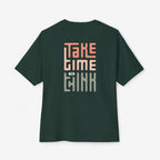Relaxed Vibe Oversized Boxy Tee - Take Time to Think