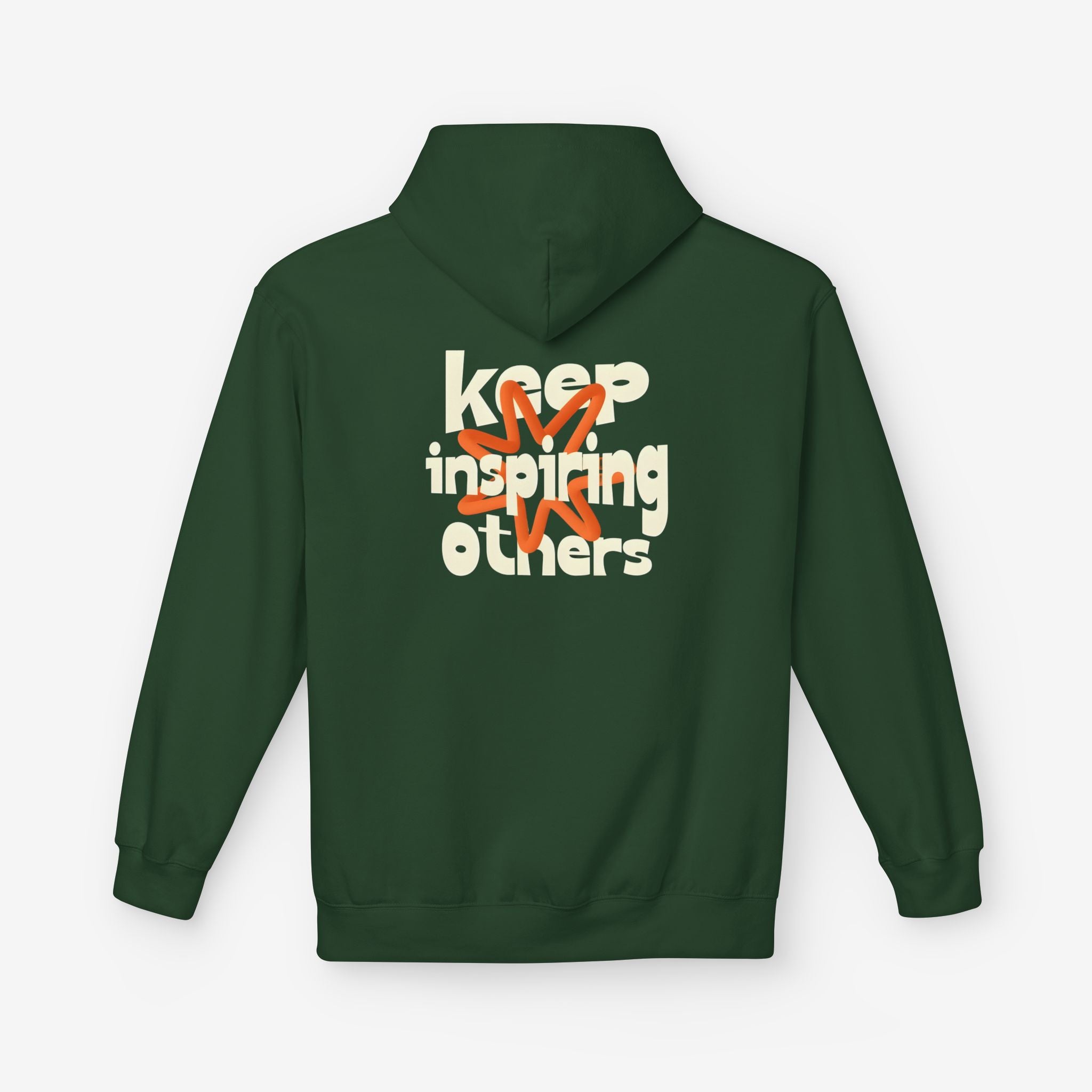 Inspirational Hoodie | Keep Inspiring Others | Unisex Midweight Fleece