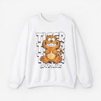 Tiger Cartoon Sweatshirt White S 
