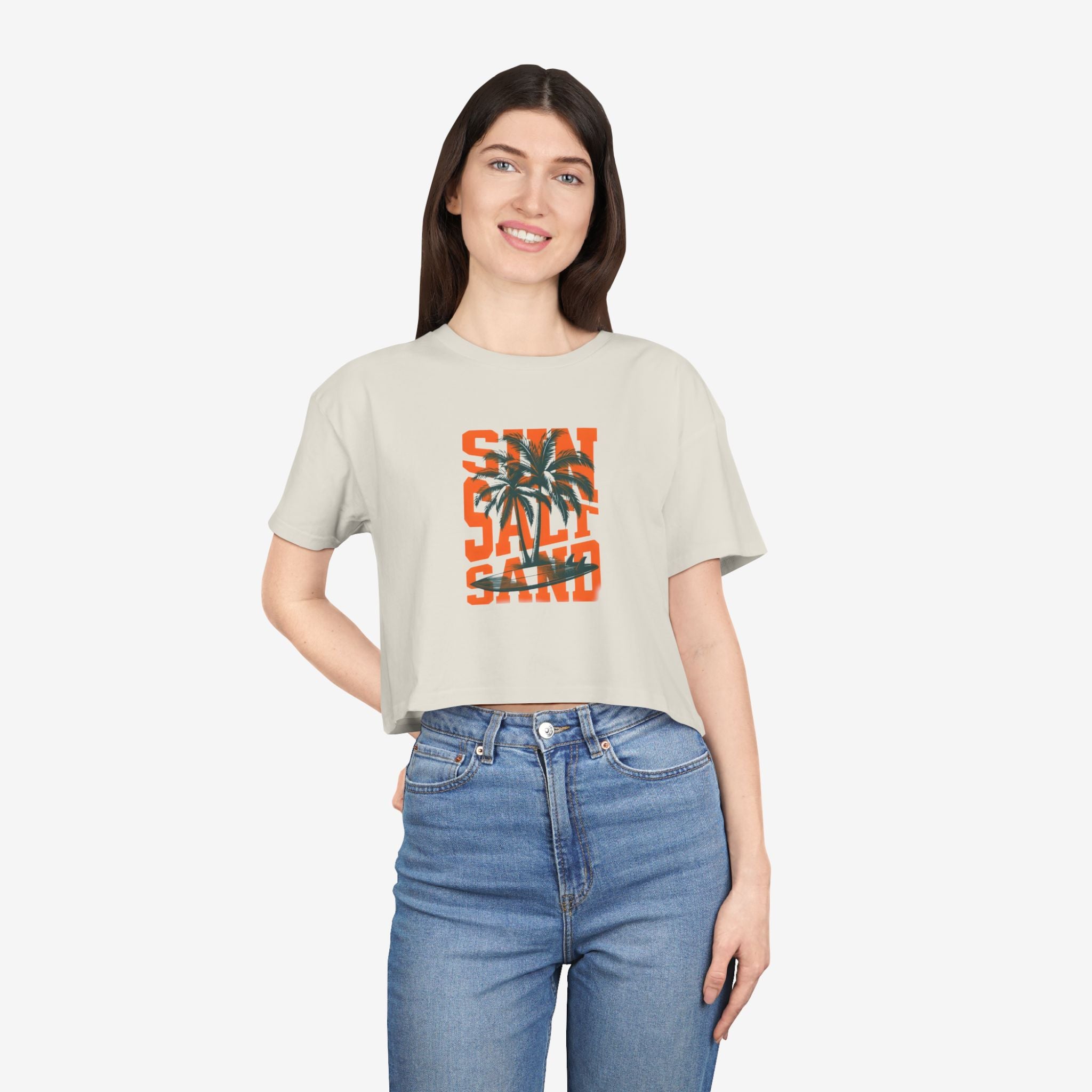 Summer Vibe Crop Tee