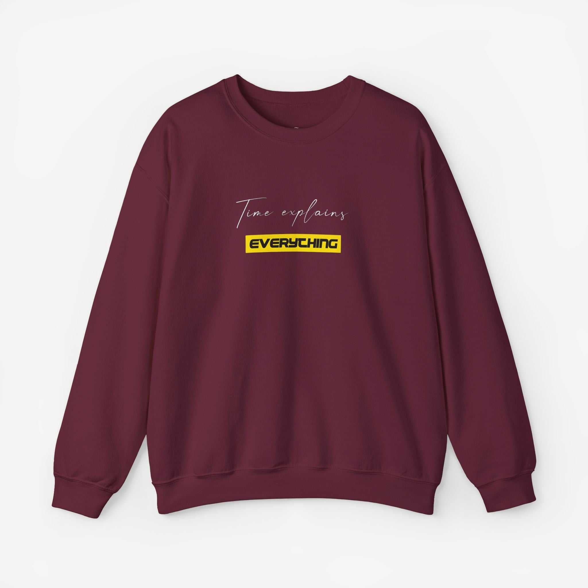 Unisex Crewneck Sweatshirt - "Time Explains Everything"