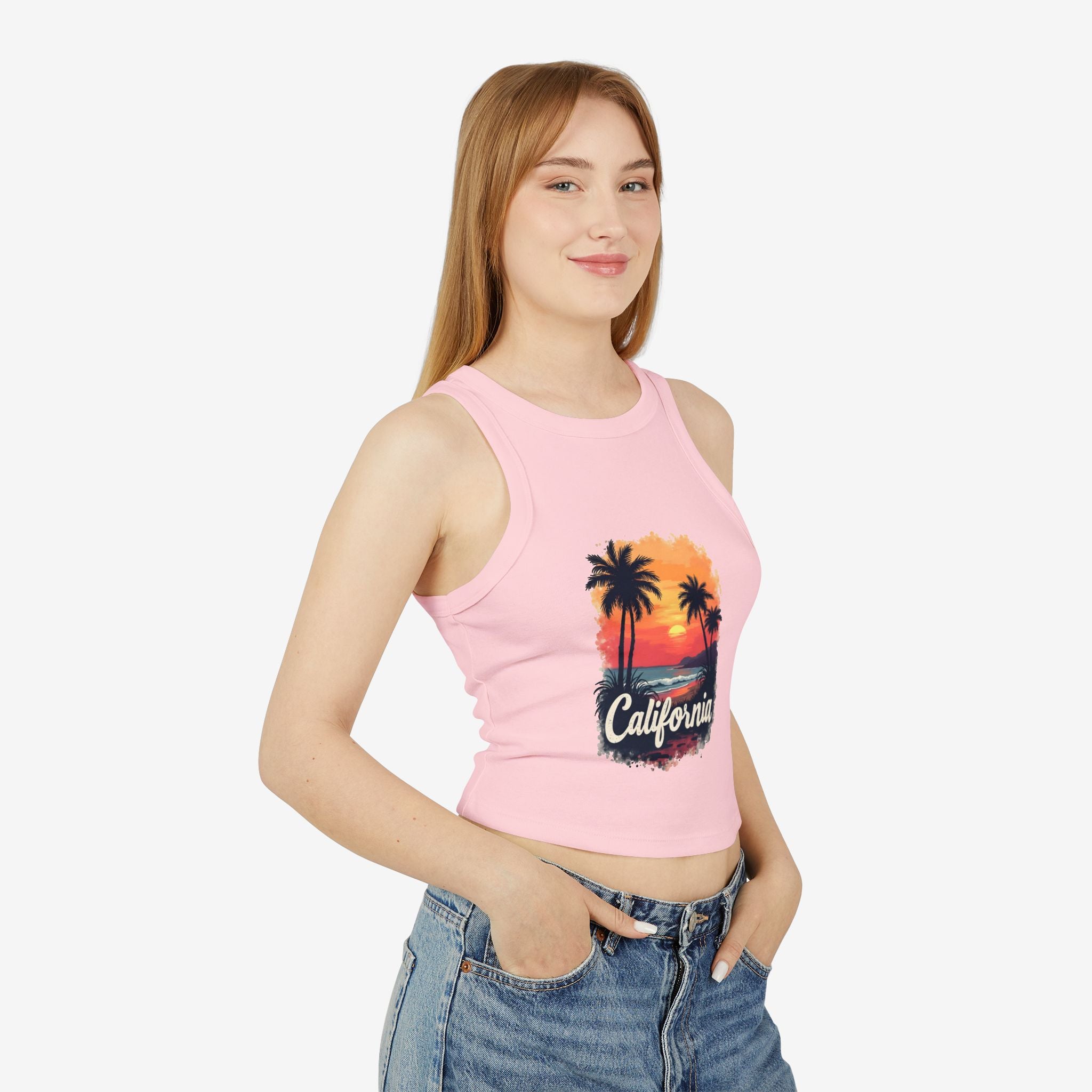 California Sunset Racer Tank Top