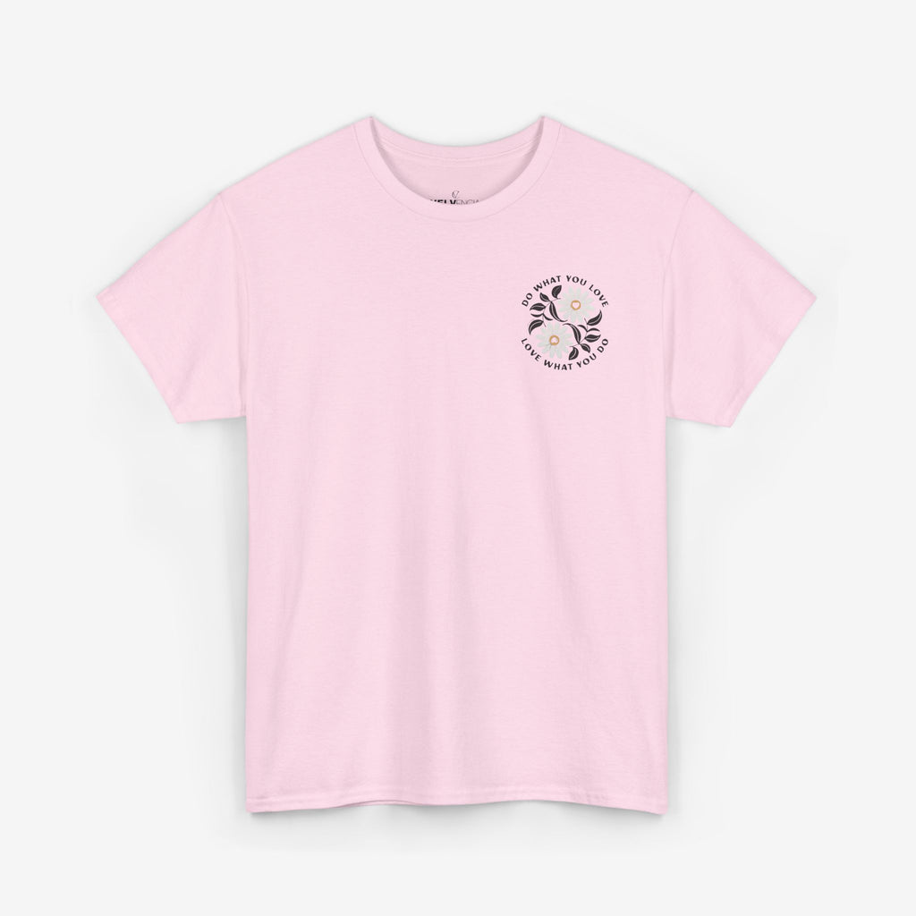 Motivational Unisex Heavy Cotton Tee - "Do What You Love, Love What You Do"