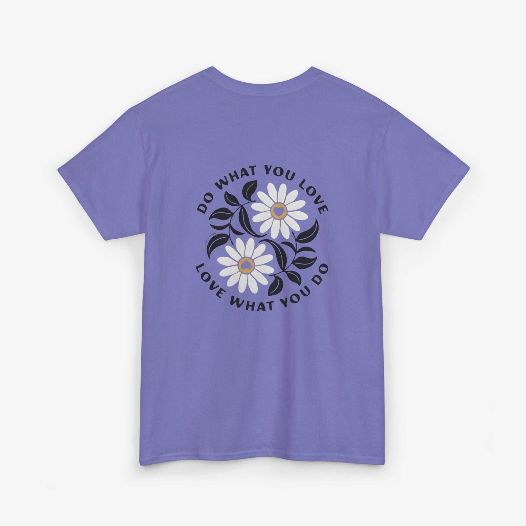Motivational Unisex Heavy Cotton Tee - "Do What You Love, Love What You Do"