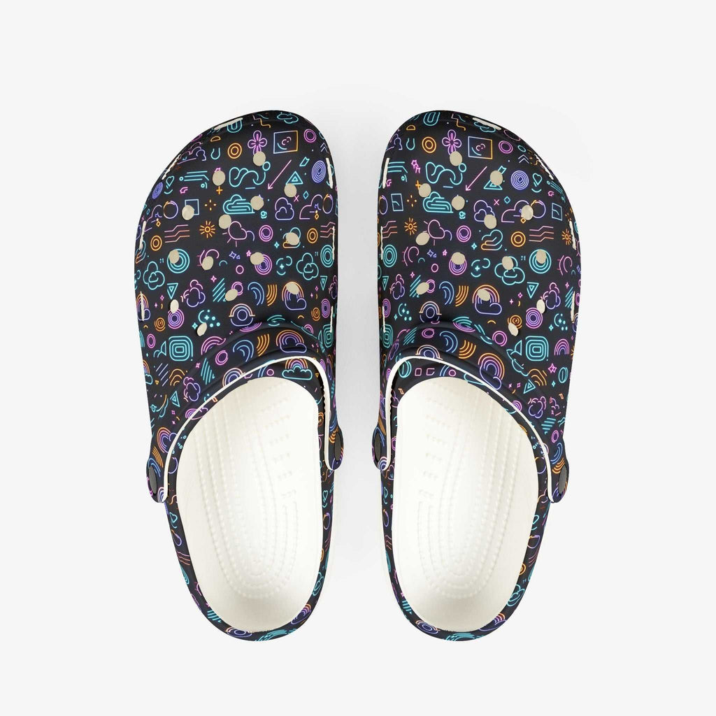 Neon Emojis Men's Clogs